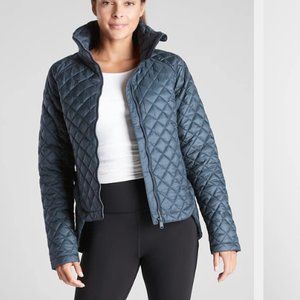 Athleta Whisper Featherless Jacket Lagoon Teal Small